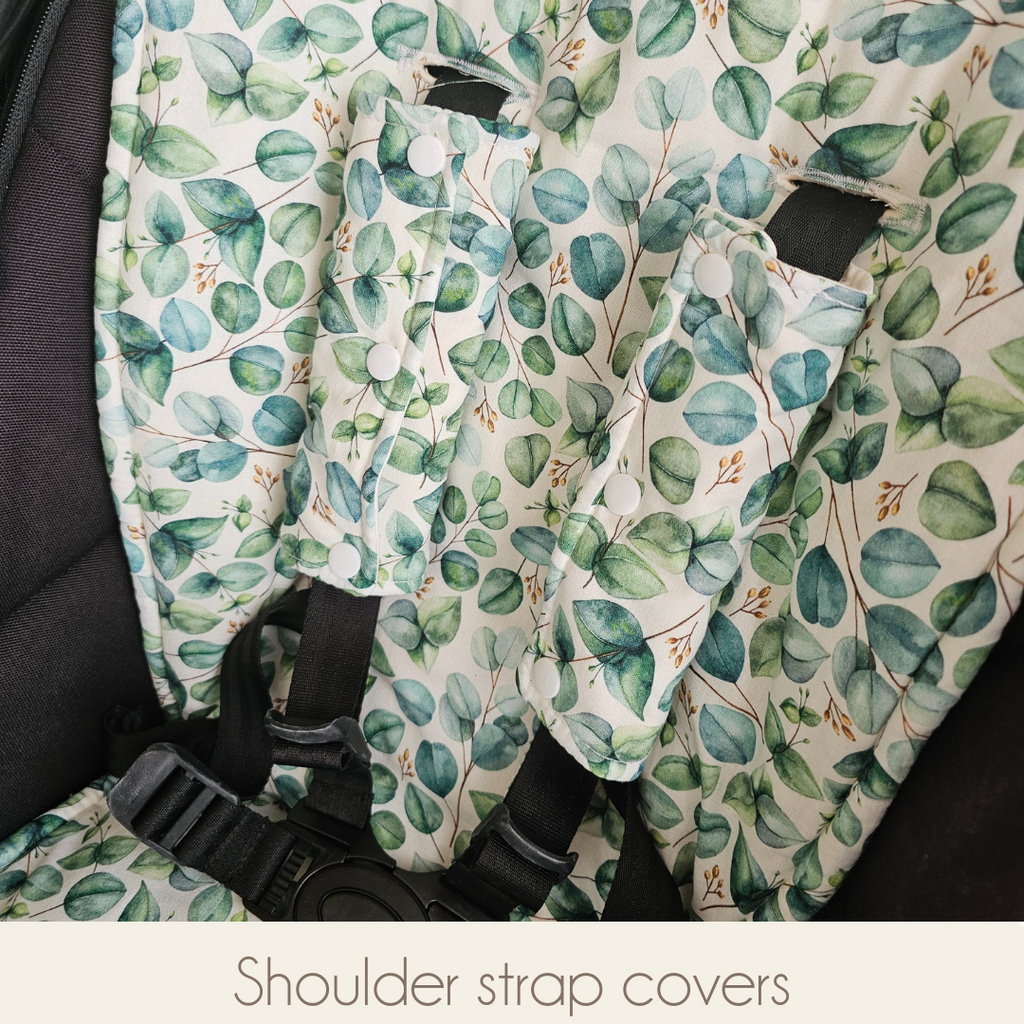 Pram Accessories l Strap covers belly bar covers handle bar covers LittleMissEllie