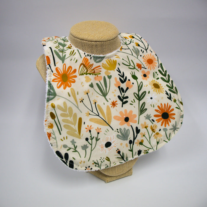 Baby Bib - Peachy Floral