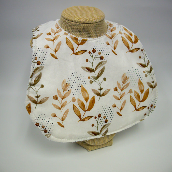 Baby Bib - Natural Leaf