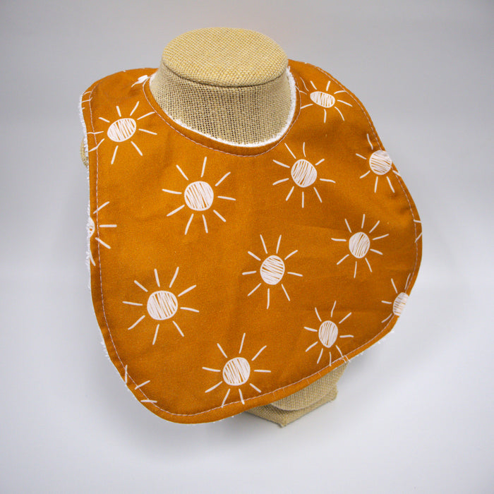 Baby Bib - Rust Suns