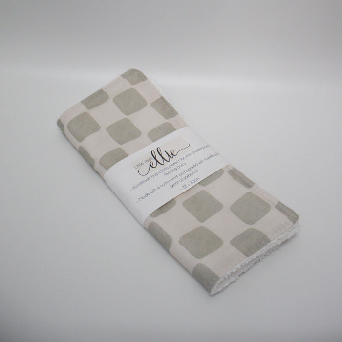 Burp Cloths  - Sage Check
