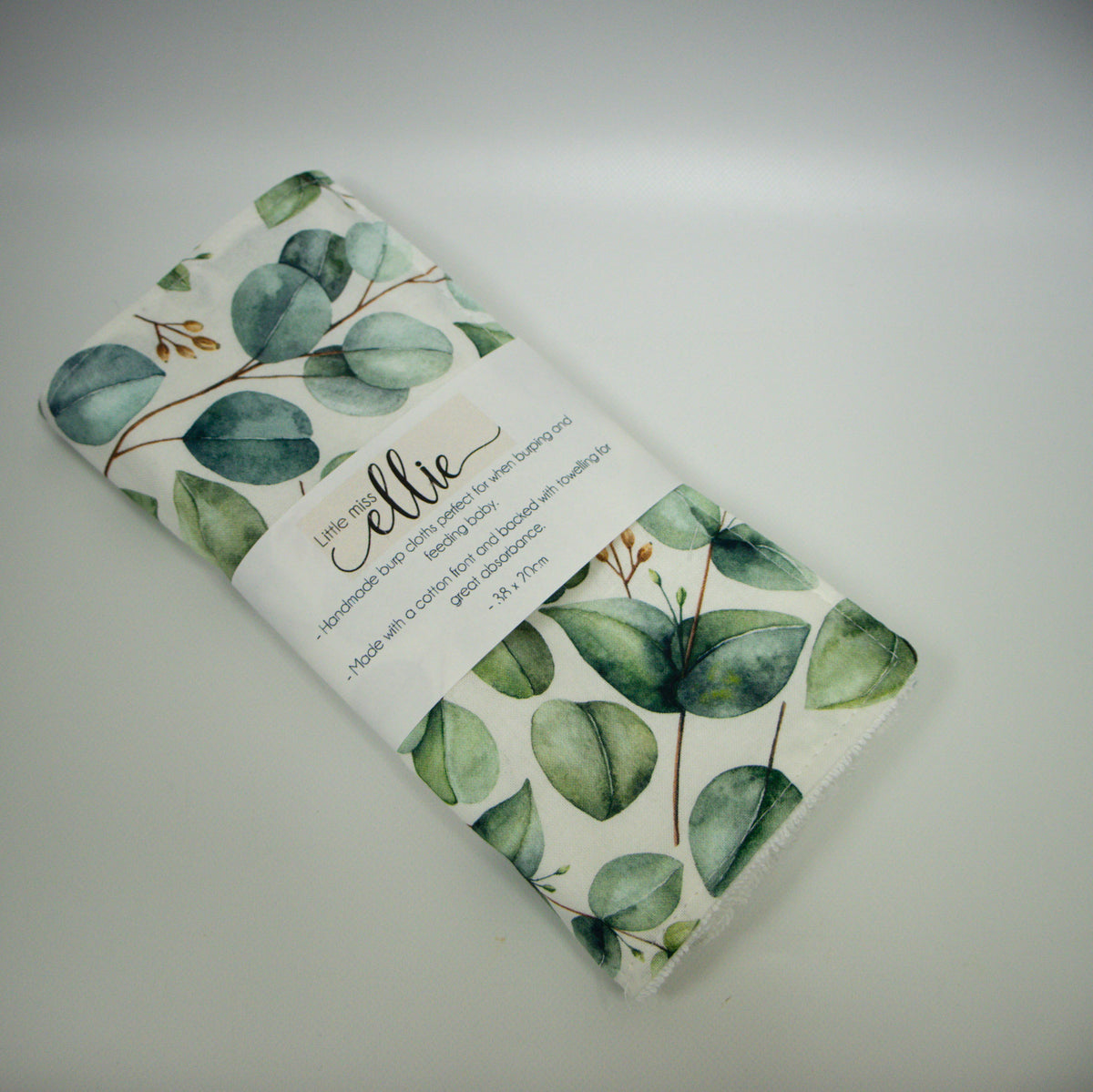 Burp Cloth  - Bright Eucalyptus