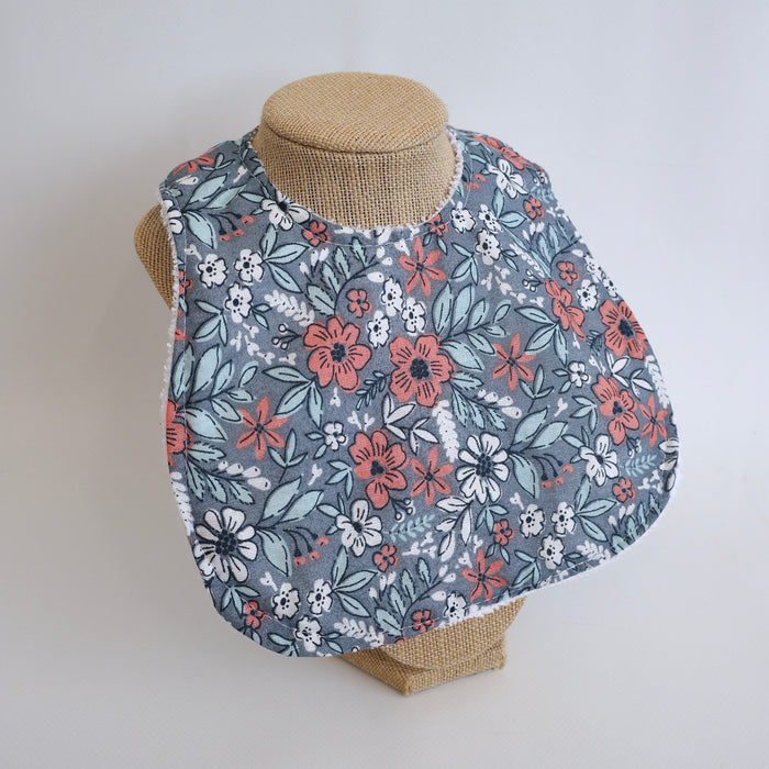 Baby Bib - Blue Floral