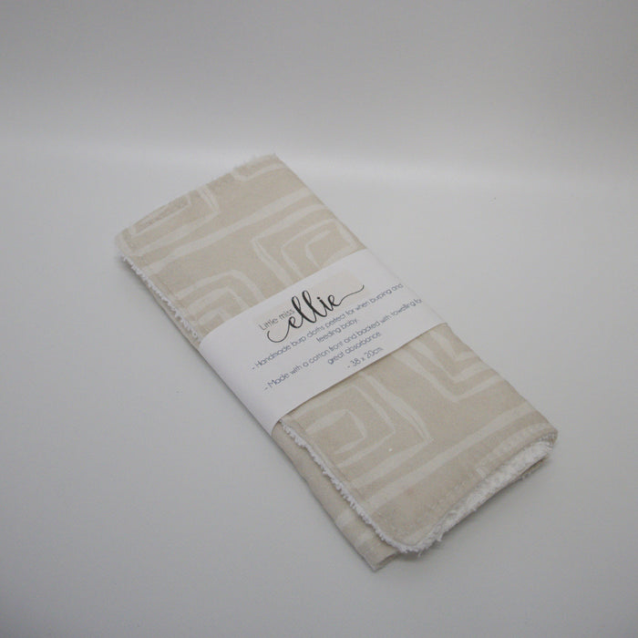 Burp Cloth  - Cream swirl