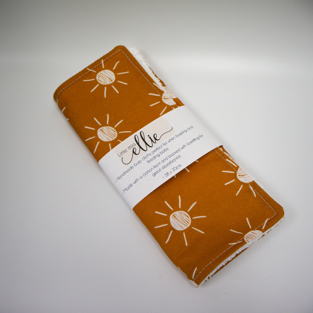 Burp Cloth  - Rust Suns