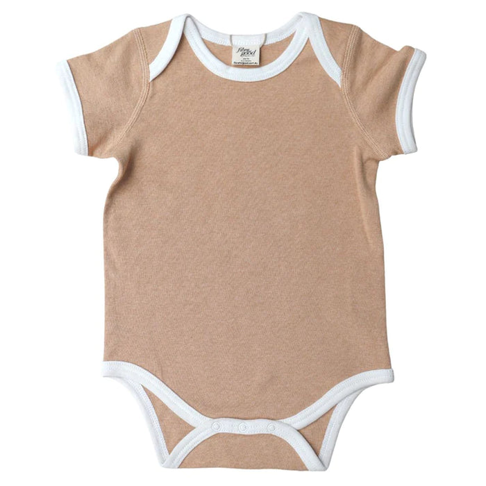 Short Sleeve Bodysuit with contrast Bind - Fibre for Good