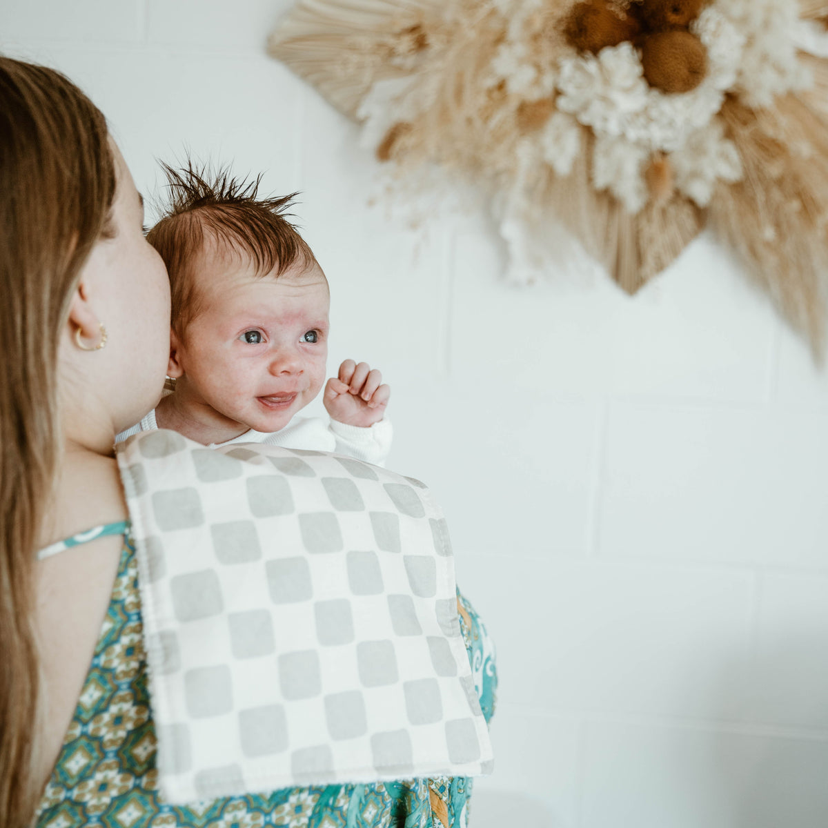 Burp Cloth  - Bright Eucalyptus