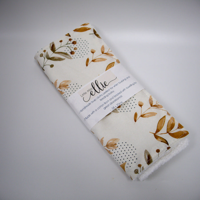 Burp Cloth  - Natural Leaf