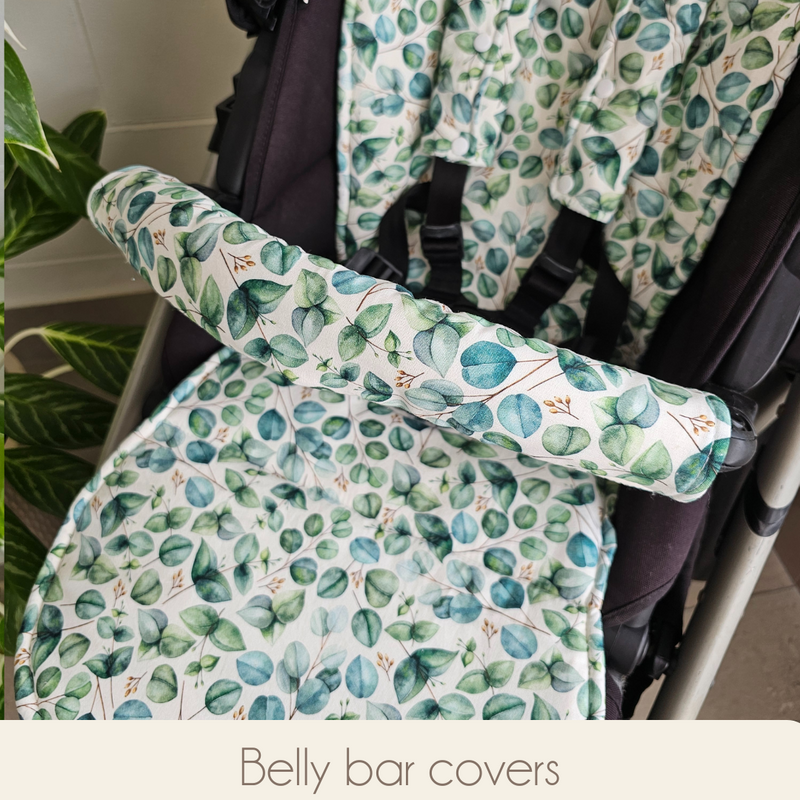 Pram Accessories l Strap covers, belly bar covers, handle bar covers