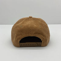 Corduroy snap back hat