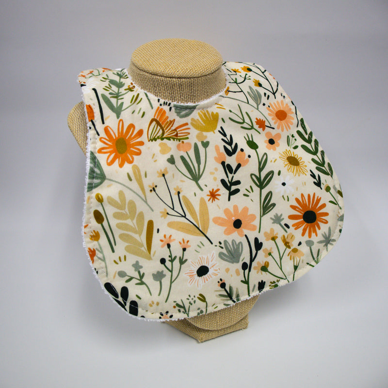 Baby Bib - Peachy Floral