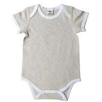 Short Sleeve Bodysuit with contrast Bind - Fibre for Good