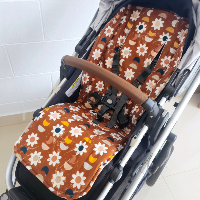 Rusty Floral Pram liner