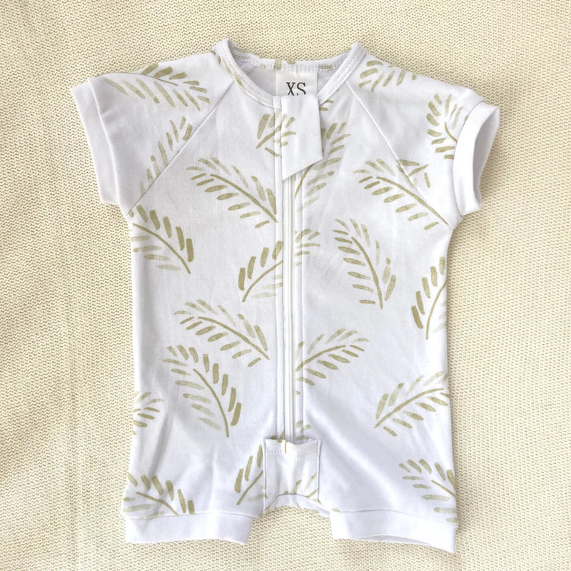 SHORT ROMPER - GOLD FERN