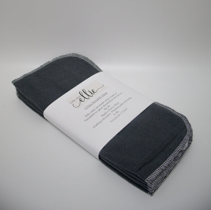 Reusable Baby Wipes - Gray