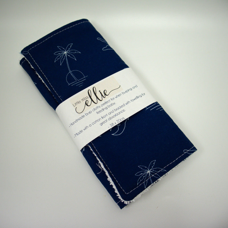 Burp Cloth  - NT Navy