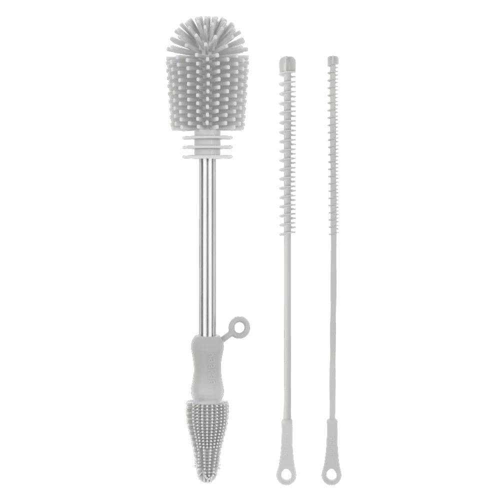 Silicone Cleaning Brush Kit Gray - Haakaa