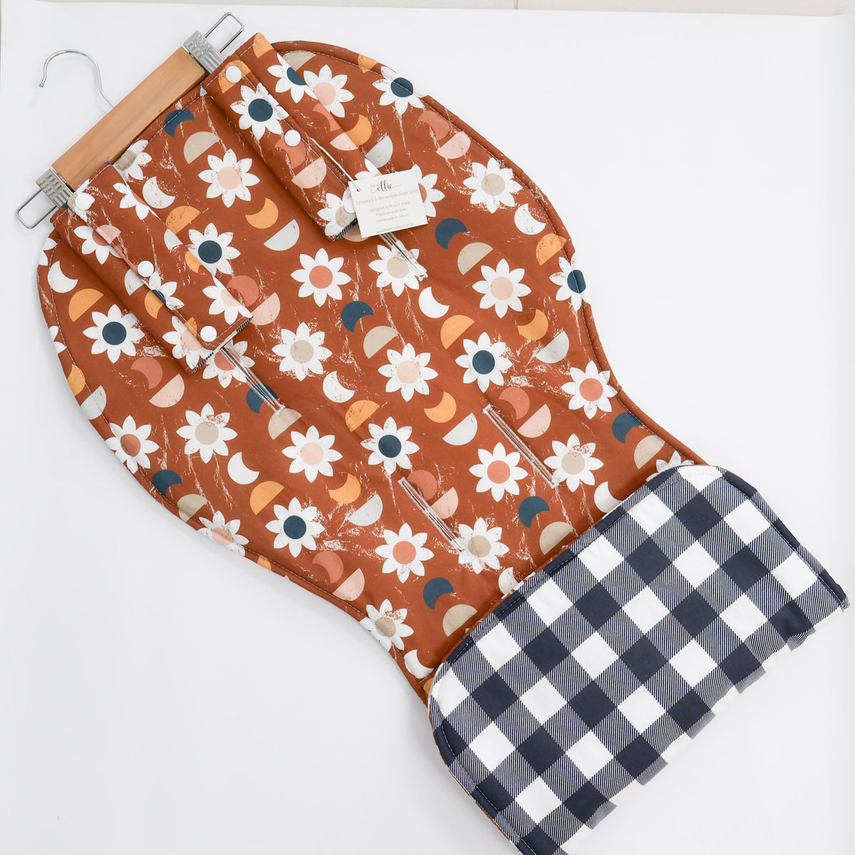 Universal Pram Liners - Rust Floral