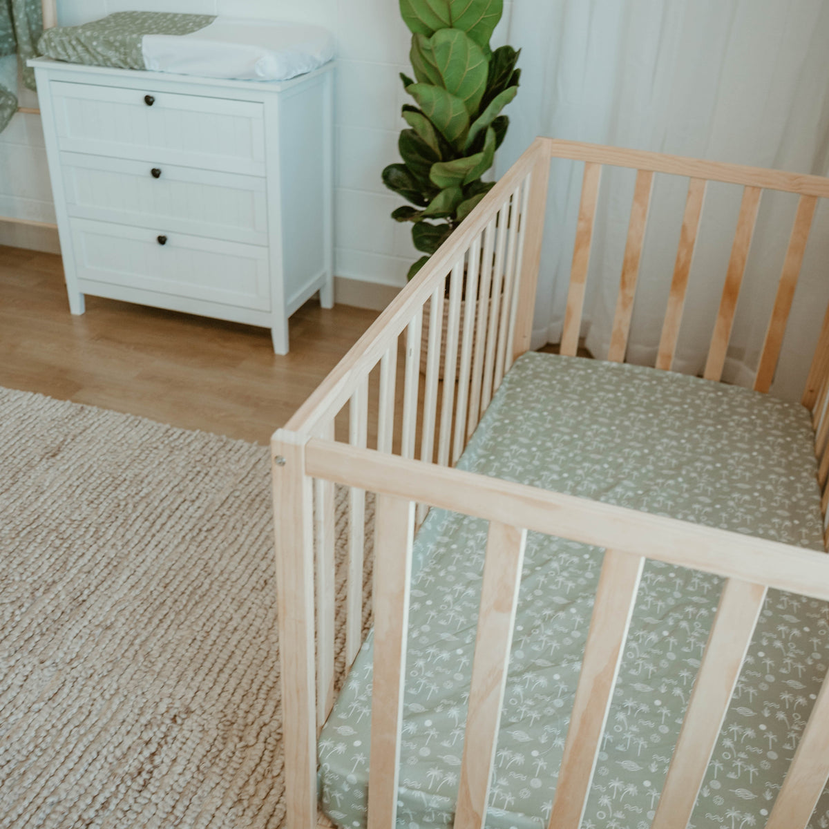 Cot Sheets - Wild Sage Collection