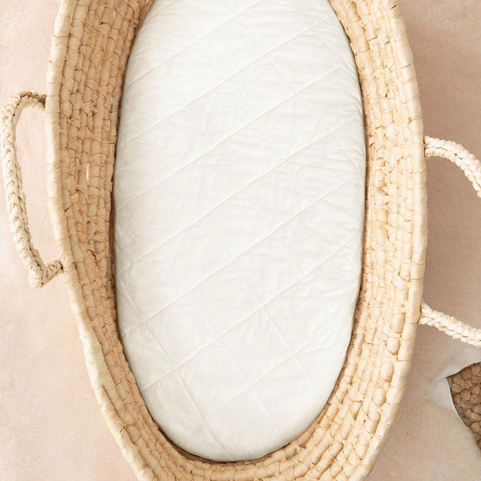 Love To Dream™ Cotton Mattress Protector Basket / Bassinet Sheet White
