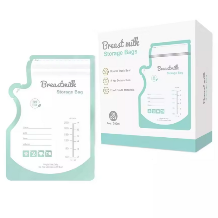 Disposable Breast Milk Storage Bag 200ml - 50 Pack