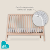 Love To Dream™ Twin Pack Fitted Cot / Crib Sheet Olive