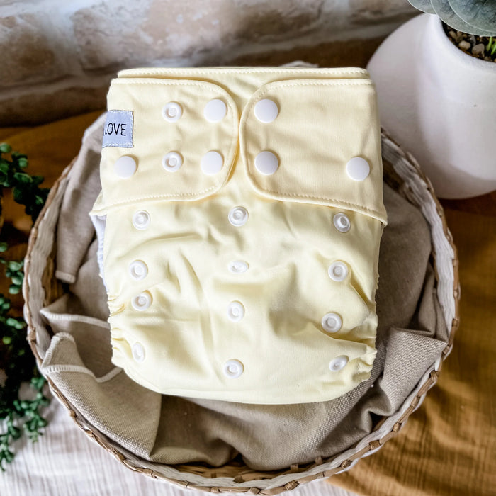 Bare Love Modern Cloth Nappy - Lemon