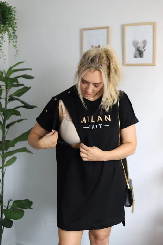 Milan Nursing T-shirt Dress