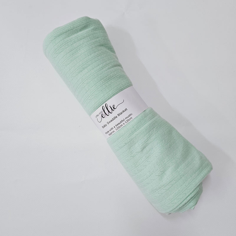 Mint stretch Swaddle Blanket wrap