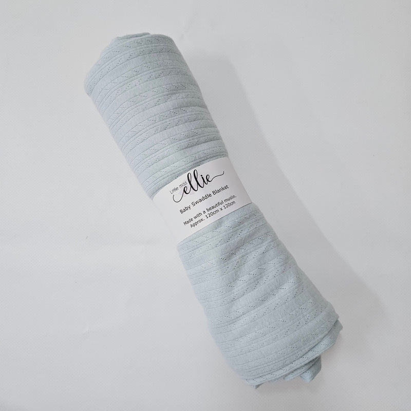 Blue stretch Swaddle Blanket wrap